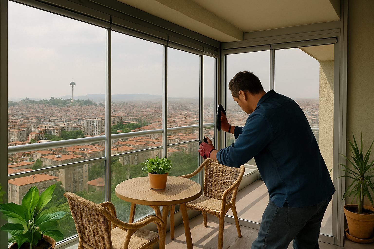 Cam balkon