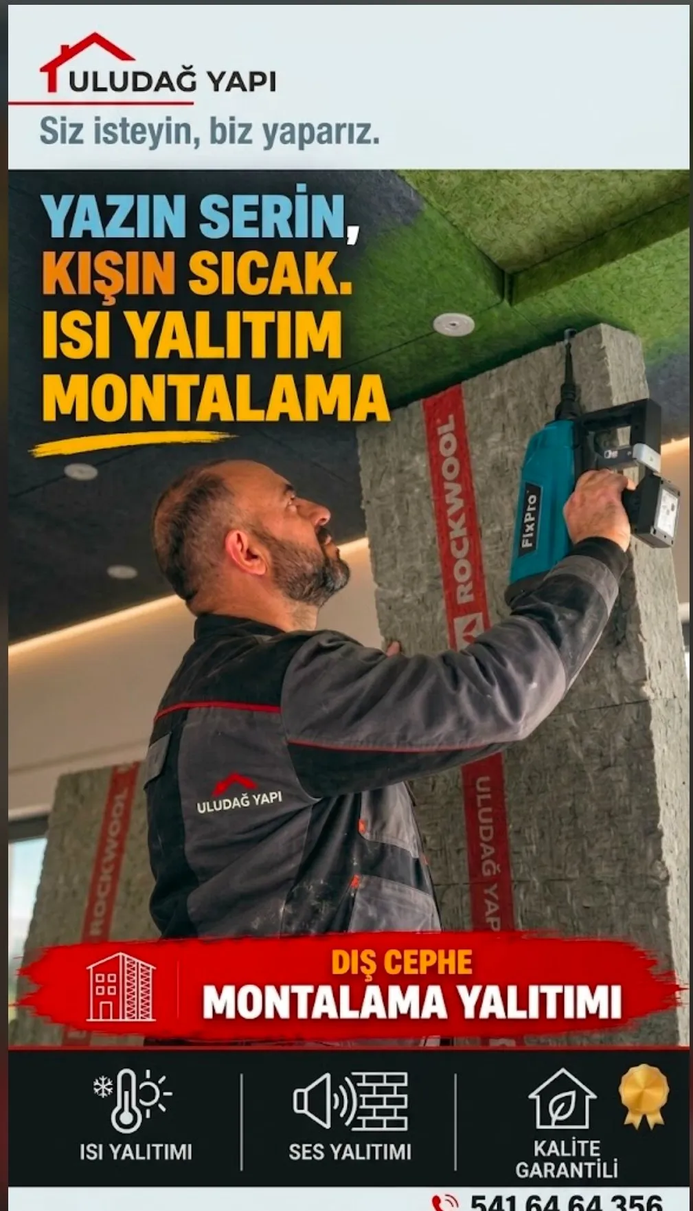 Boya yalıtım asma tavan  duvar bölme ısı yalıtım bodrumalti