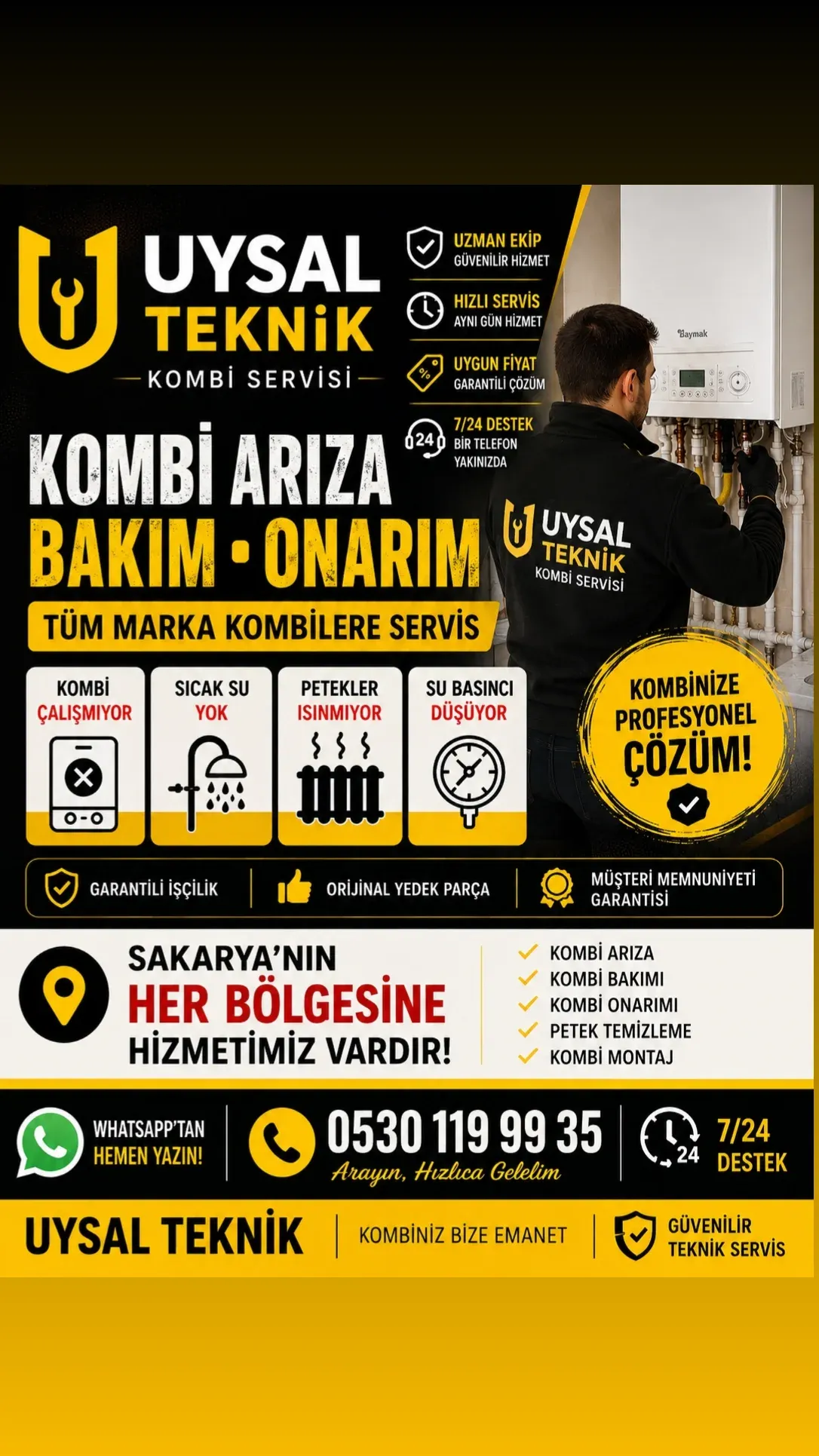 Kombi arıza servisi
