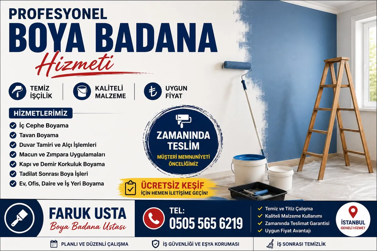 FARUK USTA | Profesyonel Boya & Badana Hizmeti