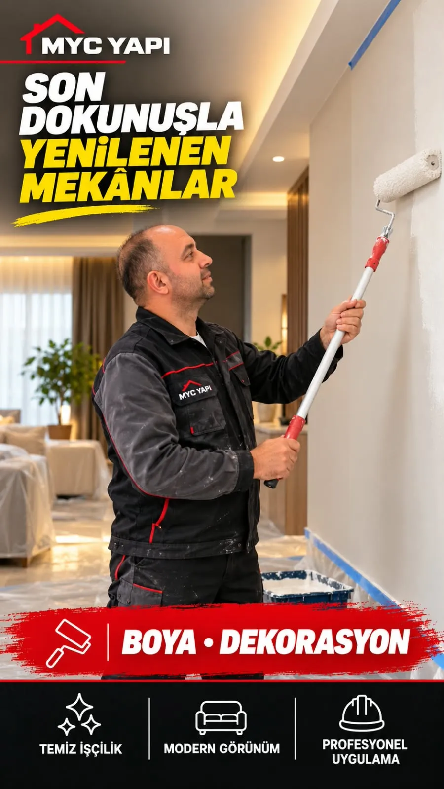 Boya yalıtım asma tavan  duvar bölme ısı yalıtım bodrumalti