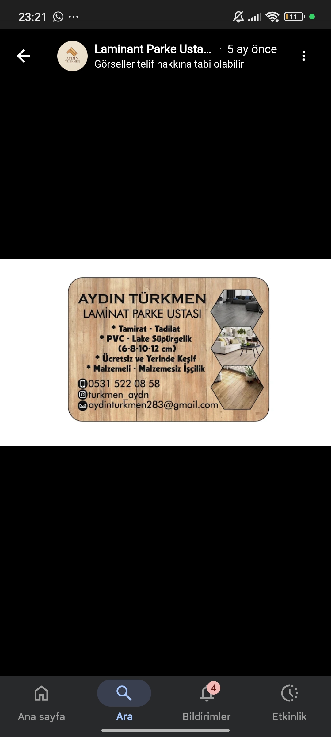 Bütün Laminant Parke,Duvar Panelii işleriniz İçin Ulaşabilirsiniz